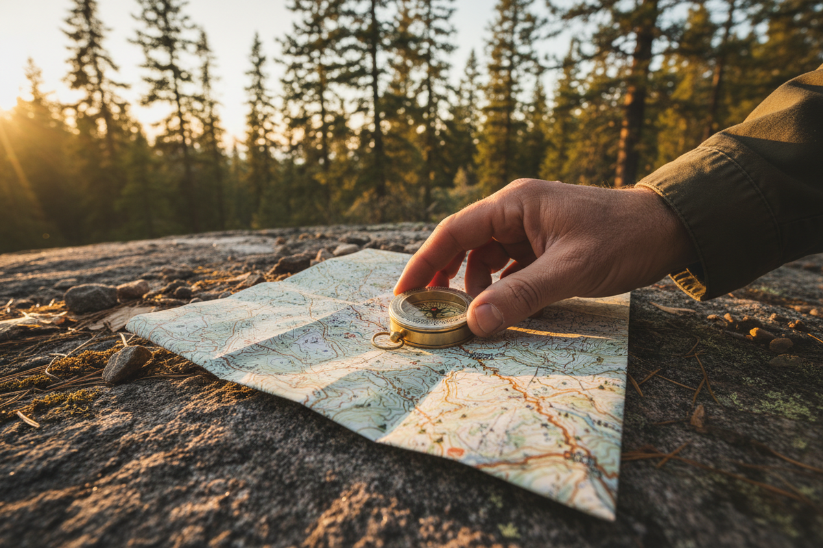 Ditching the Digital: How to Navigate with a Map and Compass