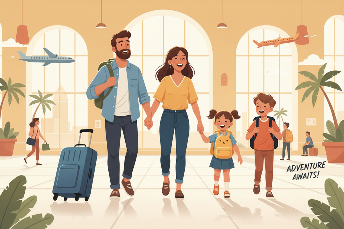 Family Travel Without the Giant Pile of Luggage
