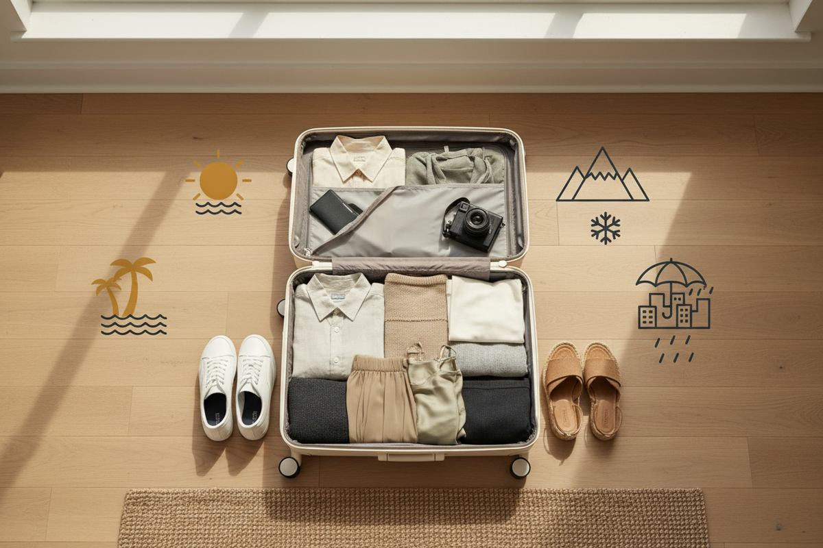 One Trip, Three Climates: How to Pack Without Bringing Your Entire Closet