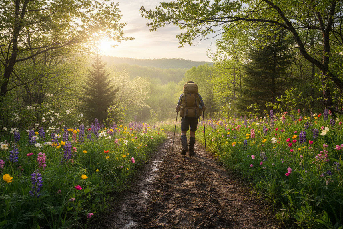Spring Hiking in the US: Mud, Blooms, and Essential Gear