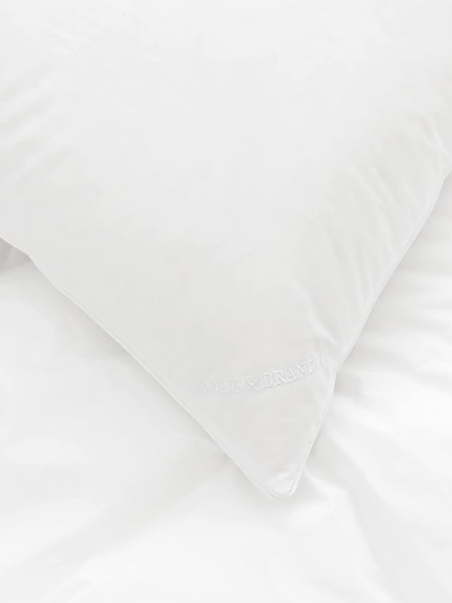 BOLL & BRANCH Down Alternative Pillow - Firm, King - Cooling Shell - Hypoallergenic Primaloft Luxury Down Alternative Fill - Superior Support