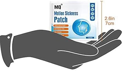 MQ Motion Sickness Patch,40 Count,Non Drowsy Sea Sickness Patches Behind Ear for Cruise Ship Travel, Waterproof Car Sick Patches Fast Acting & Long Last 72H