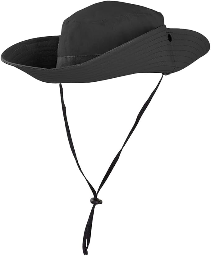 Rosoz Ponytail Sun Bucket Hats for Women UV Protection Foldable Mesh Wide Brim Hiking Beach Fishing Summer Safari