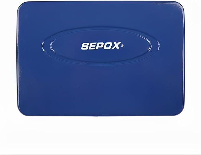 SEPOX Portable Security Case Lock Box Steel, Personal Travel Safe Storage Cabinet for Small Item, with 3 Ft Cable and Ressetable Combination Lock for Dorm, Car, Sports, Office, Blue