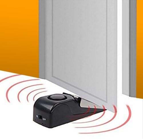 EMDMAK Door Stop Alarm with 120DB Siren Door Stop for Home & Travel (Black) (Pack of 3)
