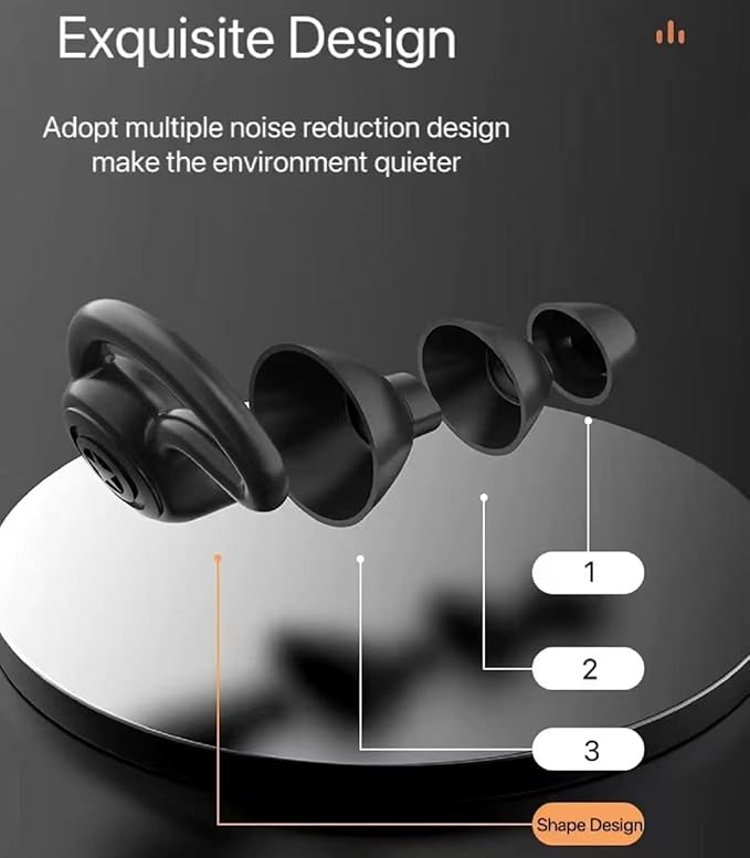 3 in 1 Ear Plugs for Noise Reduction, Ear Plugs for Sleeping Noise Cancelling, Washable Hearing Protection for Work, Travel, Concert, Swimming, Sleep Snoring