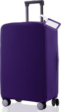 Travel Luggage Cover Suitcase Protector Scratch-Resistant Fit 19-31 Inch Suitcase, Not Included Suitcase (Purple, M(24-25 inch))