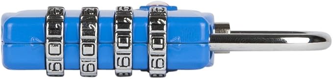 TSA Luggage Locks with 4 Digit Combination – Heavy Duty Set Your Own Padlocks for Travel, Baggage, Suitcases & Backpacks - Blue