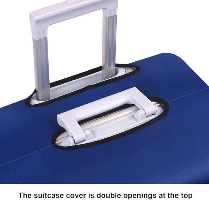 MosaiRudo Thicker Luggage Cover Elastic Suitcase Cover Protector Fits 18-32 Inch Suitcase Travel Accessories (Travel, M)