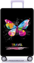 MosaiRudo Thicker Luggage Cover Elastic Suitcase Cover Protector Fits 18-32 Inch Suitcase Travel Accessories (Butterfly, L)
