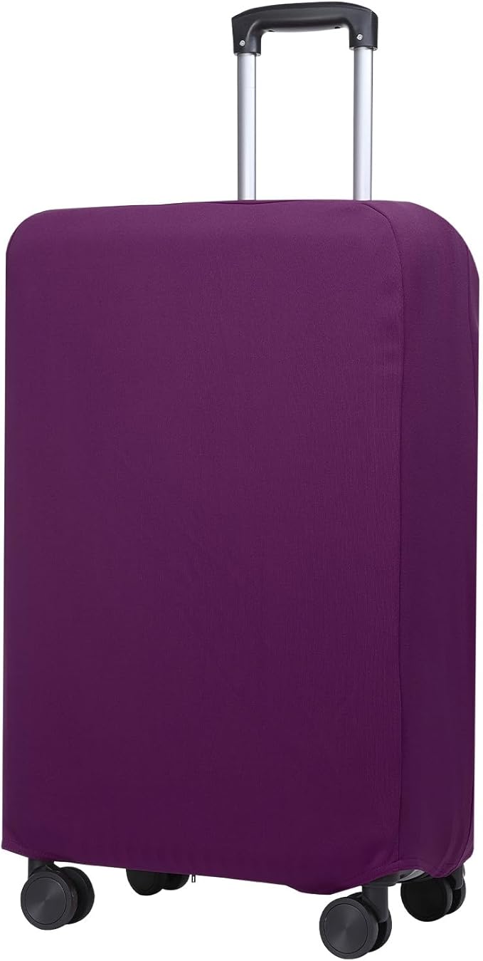 PATIKIL Luggage Cover, Suitcases Covers Elastic Carry on Cover Protector Washable Scratch-Resistant Fits 22-23 Inch Luggage for Travel Business Trips, Purple