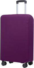PATIKIL Luggage Cover, Suitcases Covers Elastic Carry on Cover Protector Washable Scratch-Resistant Fits 24-25 Inch Luggage for Travel Business Trips, Purple