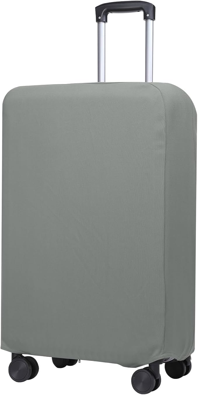 PATIKIL Luggage Cover, Suitcases Covers Elastic Carry on Cover Protector Washable Scratch-Resistant Fits 24-25 Inch Luggage for Travel Business Trips, Gray