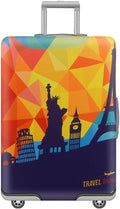 MosaiRudo Travel Luggage Covers For Suitcase Tsa Approved,Suitcase Cover Protector Fit 18-32 Inch Luggage Travel Accessories (T2452, S)