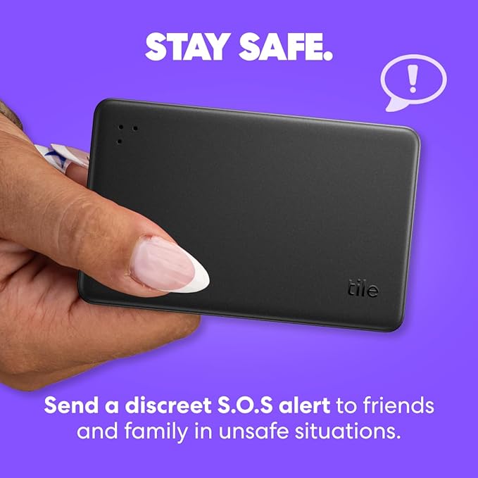 Tile by Life360 Slim - Wallet Finder, Bluetooth Tracker and Item Locator for Luggage Tags, Passports and More. Both iOS and Android Compatible. Phone Finder. 1-Pack (Green Surf)