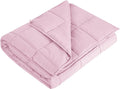L'AGRATY Weighted Blanket - 60"x80" 20lbs Cooling Breathable Heavy Blanket Microfiber Material with Glass Beads Big Blanket for Adult All-season Summer Fall Winter Soft Thick Comfort Blanket