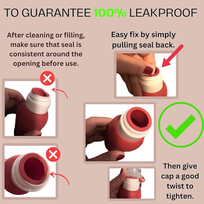 Vorgato Luxury- Silicone Travel Bottles for Toiletries - 3oz Silicone - TSA Approved - Refillable Travel Bottles 4pcs (White)