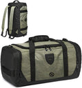 Gym Duffle Bag Backpack Waterproof Sports Duffel Bags Travel Weekender Bag for Men Women Overnight Bag with Shoes Compartment Green