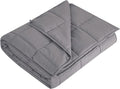 L'AGRATY Weighted Blanket - 48"x72" 15lbs Cooling Breathable Heavy Blanket Microfiber Material with Glass Beads for Adult All-Season Summer Fall Winter Soft Thick Comfort