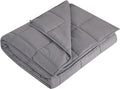 L'AGRATY Weighted Blanket - 60"x80" 20lbs Cooling Breathable Heavy Blanket Microfiber Material with Glass Beads Big Blanket for Adult All-season Summer Fall Winter Soft Thick Comfort Blanket