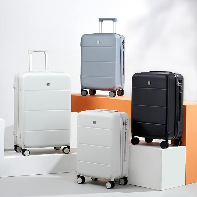 Hanke Hard Shell Luggage Sets 2 piece Large Suitcase Tsa Luggage Hard Shell Suitcases Checked Luggage With Spinner Wheels 20/26 inch(Cuba Sand)