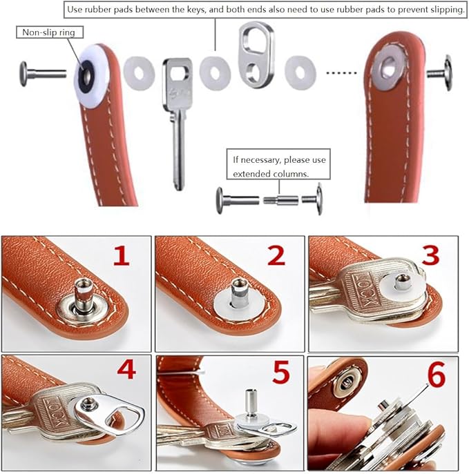 Compact Key Holder - Stylish & Practical Pocket Key Organizer With Secure Locking Mechanism. (Dark Blue)