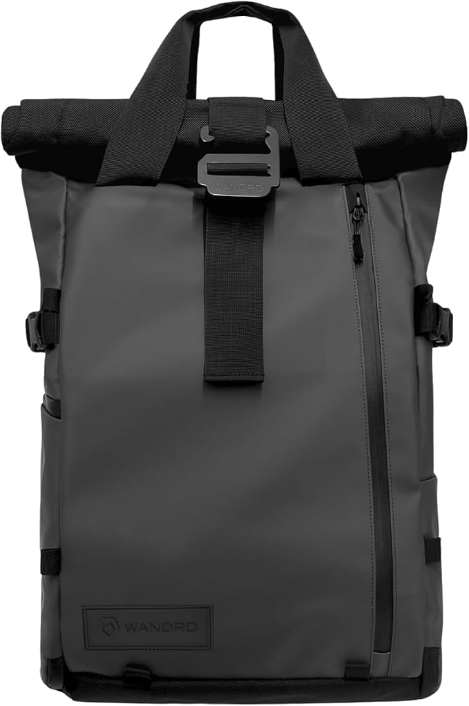 WANDRD PRVKE 21L, V3 Backpack: Weather-Resistant Travel & Camera Backpack with Laptop Sleeve, Quick Side Access, Clamshell Opening – Ideal Photography & Travel Bag (Black)
