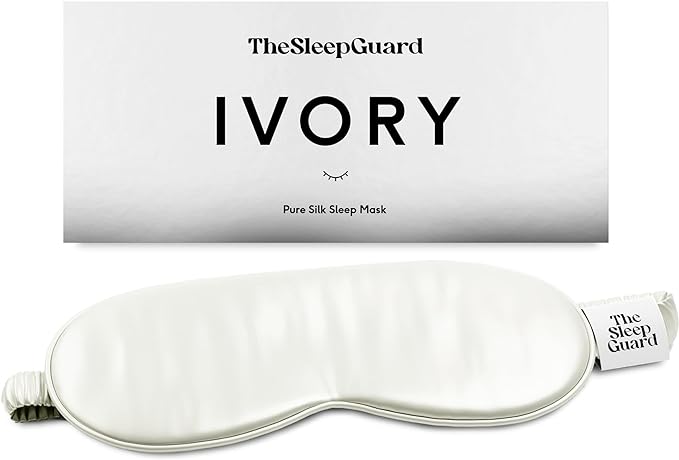 Pure Silk Sleep Mask [100% 6A Mulberry Silk, 22 Momme] Light Blocking Travel Essentials. Eye Masks for Sleeping. Black Oeko-Tex Blindfold. Eye Covers for Men & Women