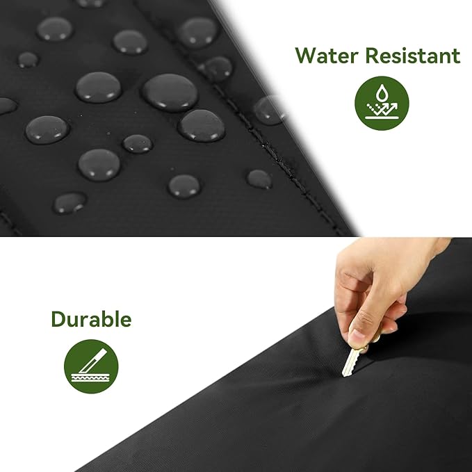 Vomgomfom 86L Collapsible Wheeled Luggage with Removable Backpack Straps,Waterproof Rolling Duffle Bag with Quilted Base,No Telescope Handle,Black