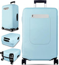 Slohif Luggage Cover for Suitcase Tsa Approved Protector - Luggage Sleeve Suit Case Cover Travel Stretch Large Baggage Case Protective Washable Fit 29-30 Inch Light Blue