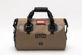 Waterproof Duffel& Luggage Bag - Motorcycle Dry Bag Tail Saddle Bags with Roll Top Closure,Large Storage Space,for Camping, Kayaking, Fishing & Traveling(MudBrown, 25L)