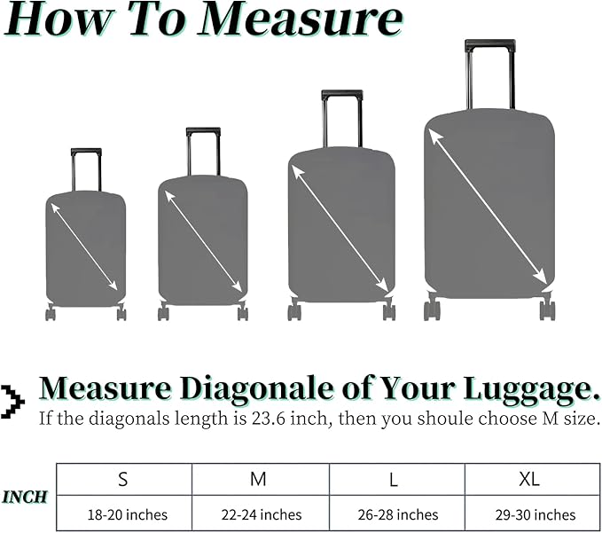 Luggage Cover Plus - Suitcase Protector with Rock Skull Travel Design, XL Size (29-30 Inch), Dustproof, Anti-Scratch, Washable Elastic Cloth, Concealed Zipper, Includes Luggage Tag