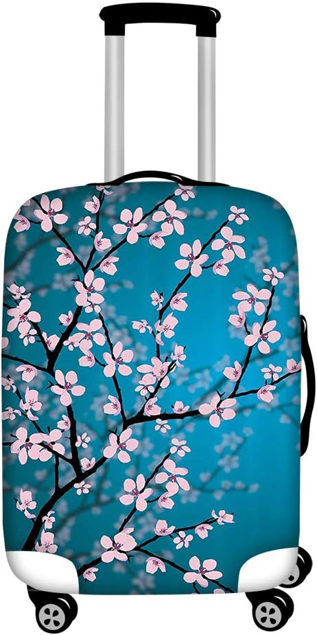 Cherry Blossom Luggage Cover Spandex Cover for 22-25 Inch Travel Suitcase