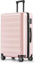 Carry on Luggage 22 X 14 X 9 Airline Approved, 20 Inch Luggage for 3-5 Days Travel, Double Spinner Wheels, 100% Hardshell PC, TSA Lock (04-Pink (Basic), Checked 24-Inch)
