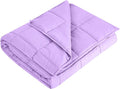 L'AGRATY Weighted Blanket - 48"x72" 20lbs Cooling Breathable Heavy Blanket with Glass Beads for Adult All-Season