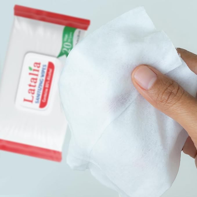 Hand Wipes | 80% Alcohol Hand Sanitizer Wipes for Hands & Face Moisturizing, Gentle, Convenient and Fragrance Free (Pack of 3, 20 Counts)