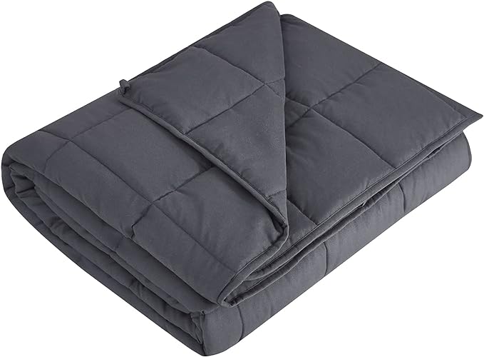 L'AGRATY Weighted Blanket - 36"x48" 5lbs Weighted Blanket Microfiber Material with Glass Beads Small Blanket for All-Season Summer Fall Winter Soft Thick Blanket