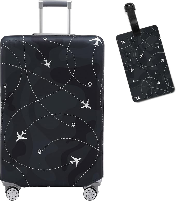 Travelkin Luggage Covers With Tag For Suitcases Tsa Approved,Suitcase Covers Protector Fit 18-32 Inch Luggage,M