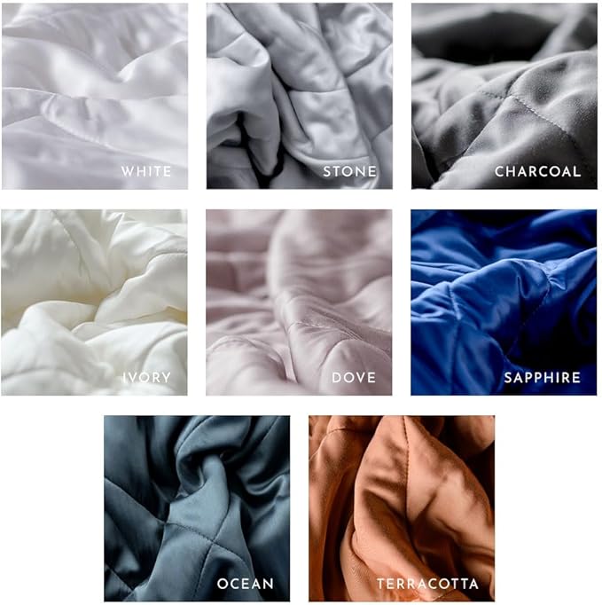 LUXOME Lightweight Blanket | 100% Rayon (Viscose) from Bamboo Fabric & Fill | King/Cal King - 98"x92" | Thermal-Regulating | Super Soft | Sapphire