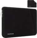 RAINYEAR Laptop Sleeve Case with Front Pocket, 15.6 Inch Protective Portable Case with Front Pocket, Briefcase Laptop Carrying Bag Cover Compatible for HP, Dell, Asus, Lenovo, Notebook, Black