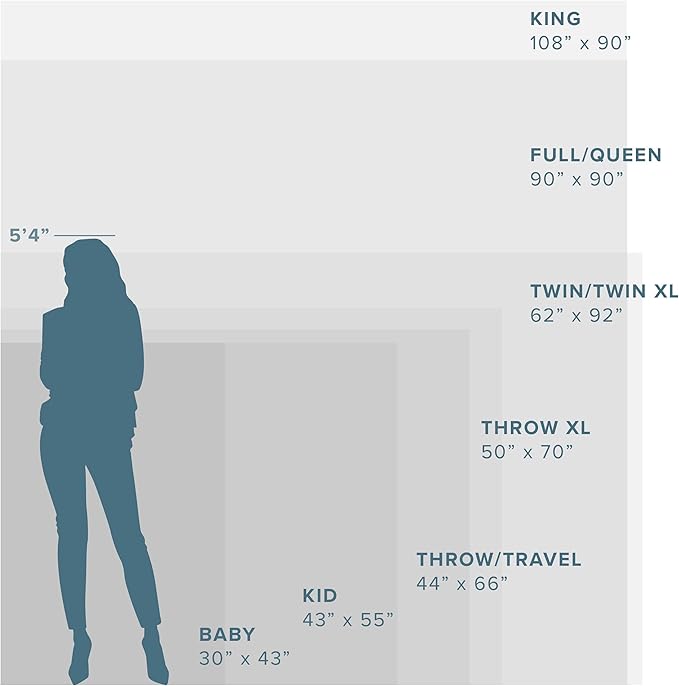 Bare Home Fleece Blanket - Kid Size - Ultra-Soft Lightweight for Bed, Sofa, and Couch - Luxury Microplush - Cozy Warm Blanket (Kid, White)