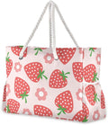 senya Large Beach Bags Totes Canvas Tote Shoulder Bag Soft Wave Water Resistant Bags for Gym Travel Daily Ocean
