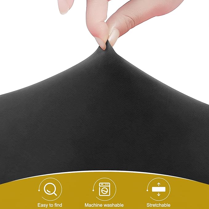 30 Inch PVC Luggage Protector Covers for TSA Approved Clear Suitcase Cover Protector Transparent Luggage Protective Cover Set (Black, Suitable for 30"-31")