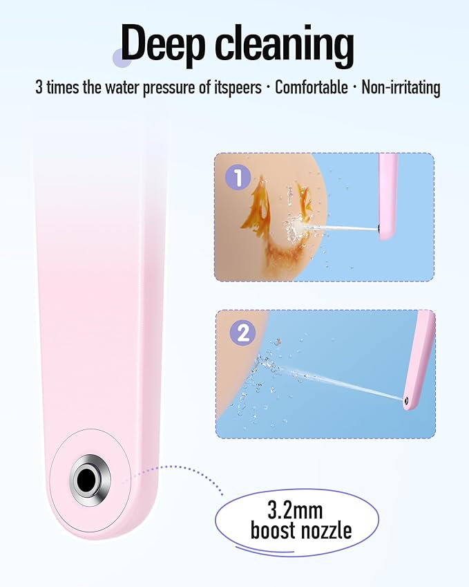 Portable Handheld Bidet Sprayer for Toilet - Unisex High-Pressure Personal Hygiene Bottle, 400ml/13.5oz Large Capacity with Quick-Fill, Collapsible & BPA-Free, Includes Wall Hook (Pink)