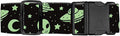 Luggage Straps for Suitcases Travel Belt Accessories, Cute Suitcase Strap, Adjustable Luggage Belt Strap, Heavy Duty with Quick-Release Buckle Luggage Strap Cute Green Aliens