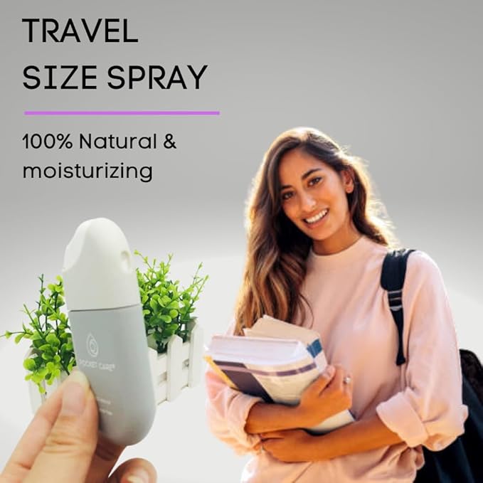 POCKET CARE | 2 Pack Verbena Scented Hand sanitizer Spray 15 ml - Spray for Hands | Organic Moisturizing Spray | Travel Size - Travel Accessories | 100% natural (Lemon Verbena)
