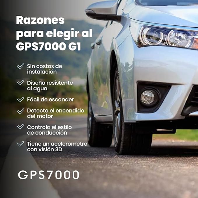 GPS7000-4G Hidden GPS Tracker for Vehicles | 90 Days of Service Included | Self & Easy Installation | After The 90 Days Included in The Service, You can Choose to Subscribe | No Hidden Fees