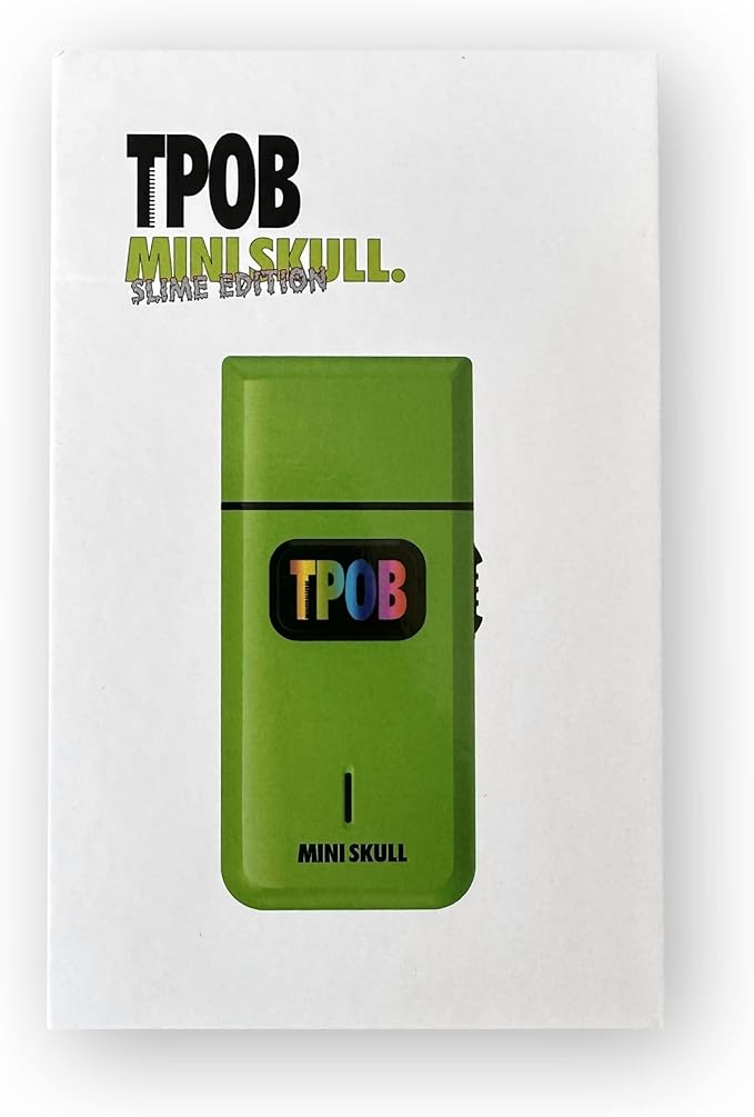 TPOB Mini Skull Single Shaver Compact Design That can fit in Your Pocket with a Turbo Charged Motor, Perfect for Both Professional and at-Home use (Slime)