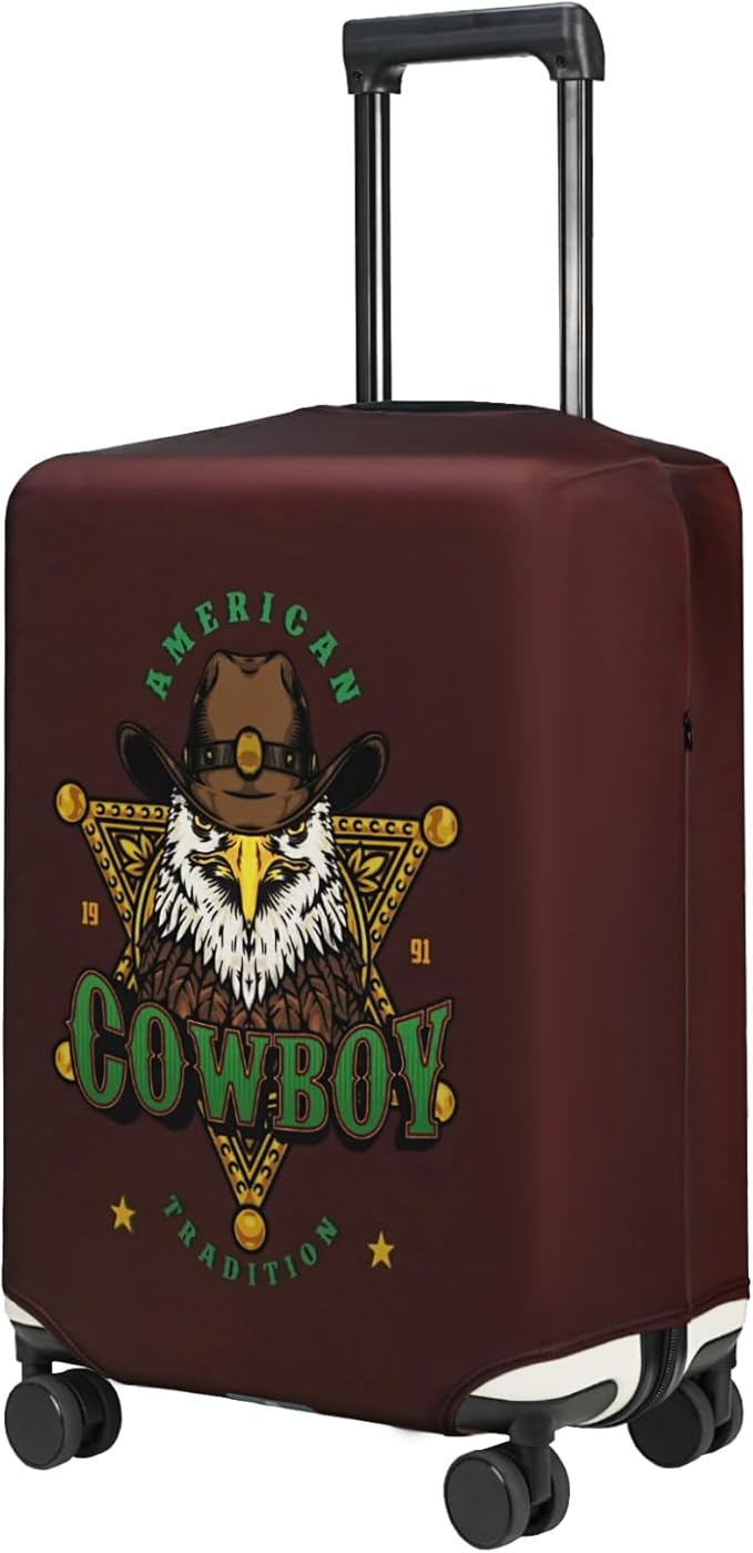 HYPER VENTURE Washable Luggage Cover - Fashion Suitcase Protector Fits 18-22 Inch Luggage (Eagle Glory, S)