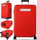 Slohif Luggage Cover for Suitcase Tsa Approved Protector - Luggage Sleeve Suit Case Cover Travel Stretch Large Baggage Case Protective Washable Fit 26-28 Inch Red
